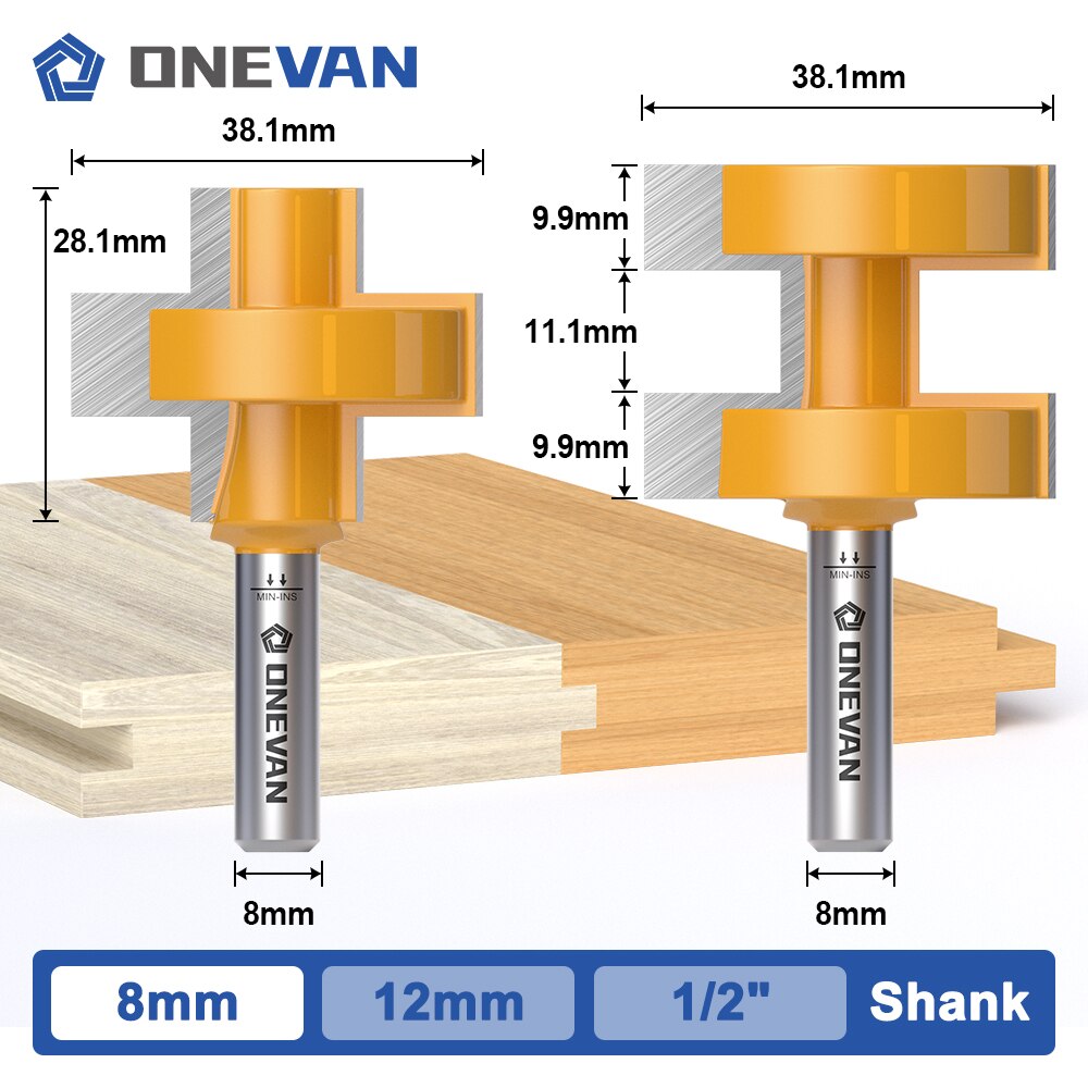 

ONEVAN Фрезы для tongue groove 38.1 мм