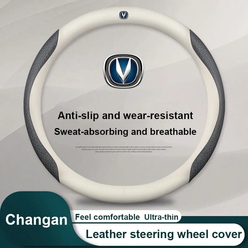 

Кожаный чехол на руль из углеродного волокна для Changan CS35 Plus CS55 PLUS CS75 PLUS Eado UNI-T X5 X7