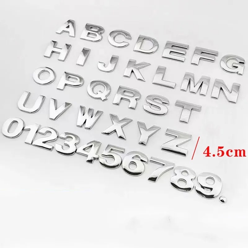 

Металлические 3d-буквы алфавита и эмблемы для рукоделия, 45 мм, 25 мм