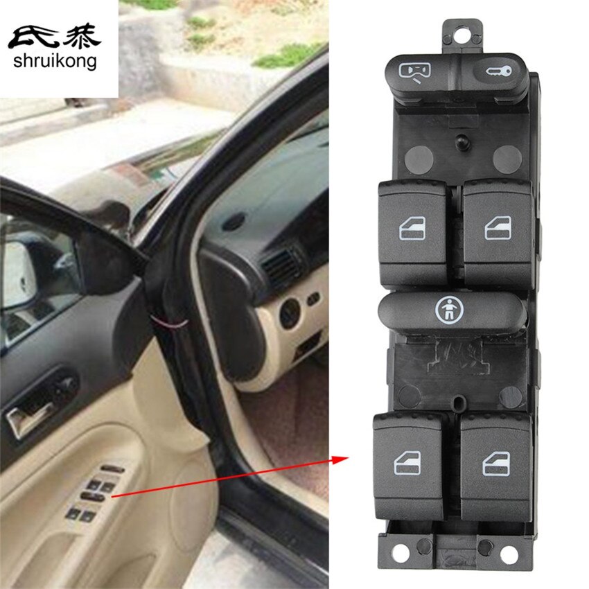 

1 шт. для Volkswagen VW 99-04 GTI Golf 4 Jetta MK4 BORA BEETLE Passat B5 B5.5 Master кнопка переключения стеклоподъемника