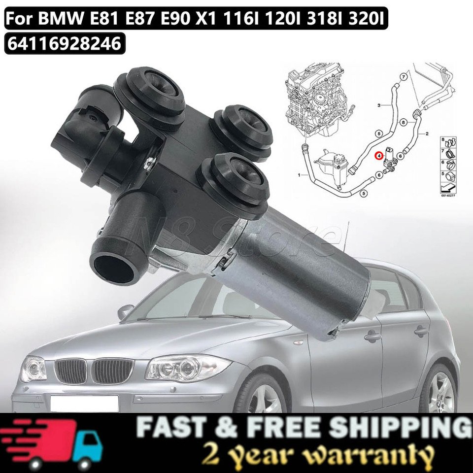 

64116928246 Дополнительный клапан охлаждения водяного насоса для BMW E81 E87 E90 X1 116I 120I 318I 320I
