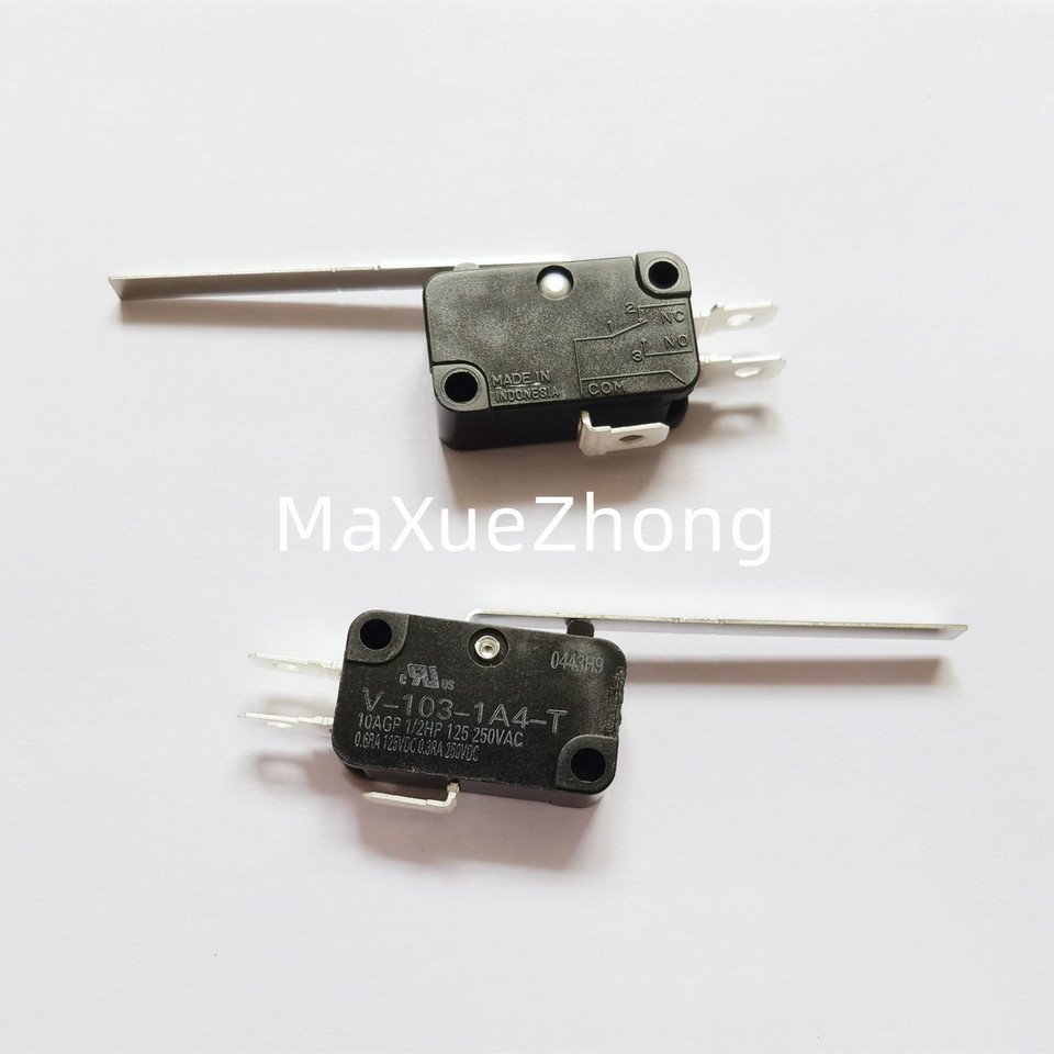 

Оригинальный новый 100% V-103-1A4-T micro switch 10A термостойкий с длинным стержнем