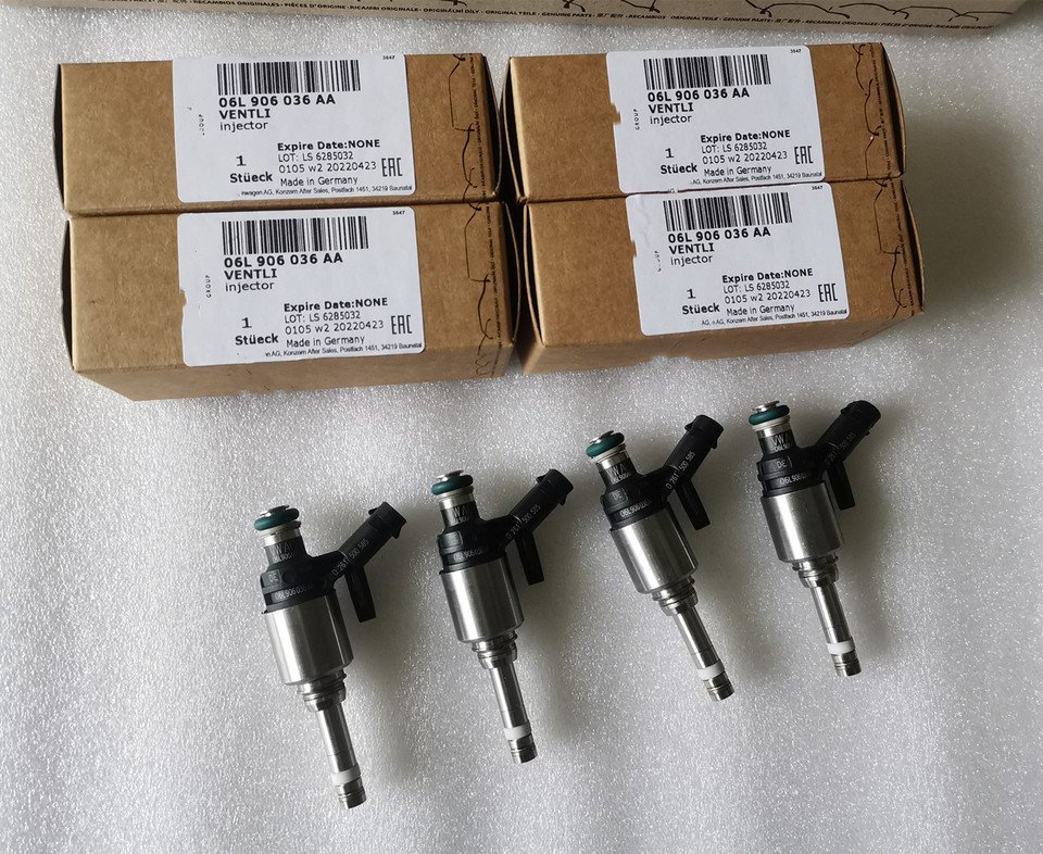 

4 шт., гарантия 2 года! Топливные форсунки 06L 906 036 D/AA для VW Golf GTI 7 MK7 MKVII AUDI A4 A5 2,0 TFSI