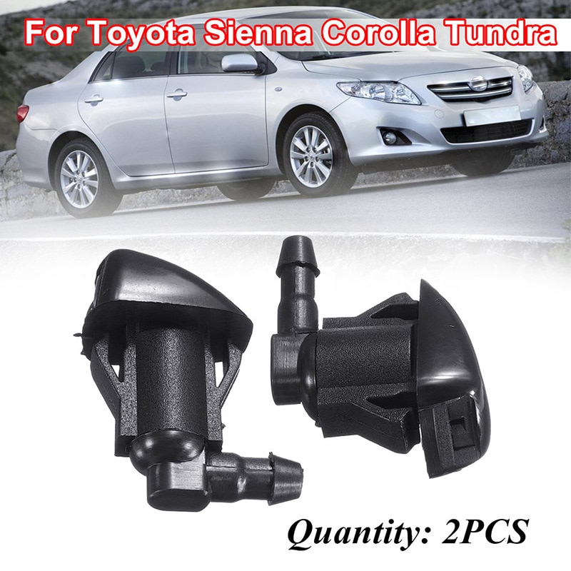 

Замена форсунок омывателя переднего стекла для Toyota Sienna 04-10 Corolla Solara Tundra, заменяет OEM 85381-AE020, распылительная струя