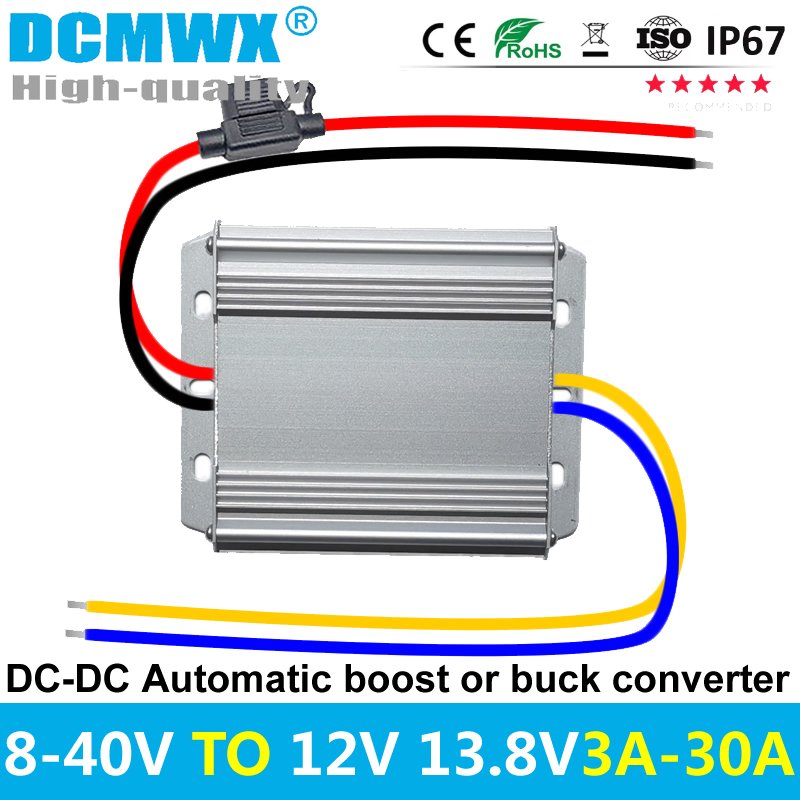 

DCMWX Преобразователь напряжения DC 8-40V до DC 12V/13.8V