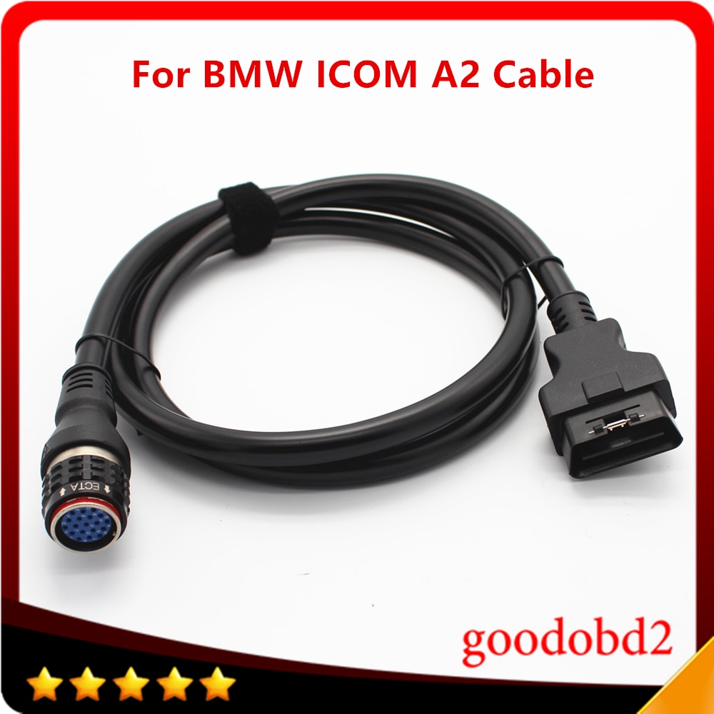 

Диагностический интерфейс для BMW ICOM A2 ICOM A2 + B + C, основной кабель 16-19pin, автомобильный соединительный кабель A2, тестирование, подключение автомобильного кабеля