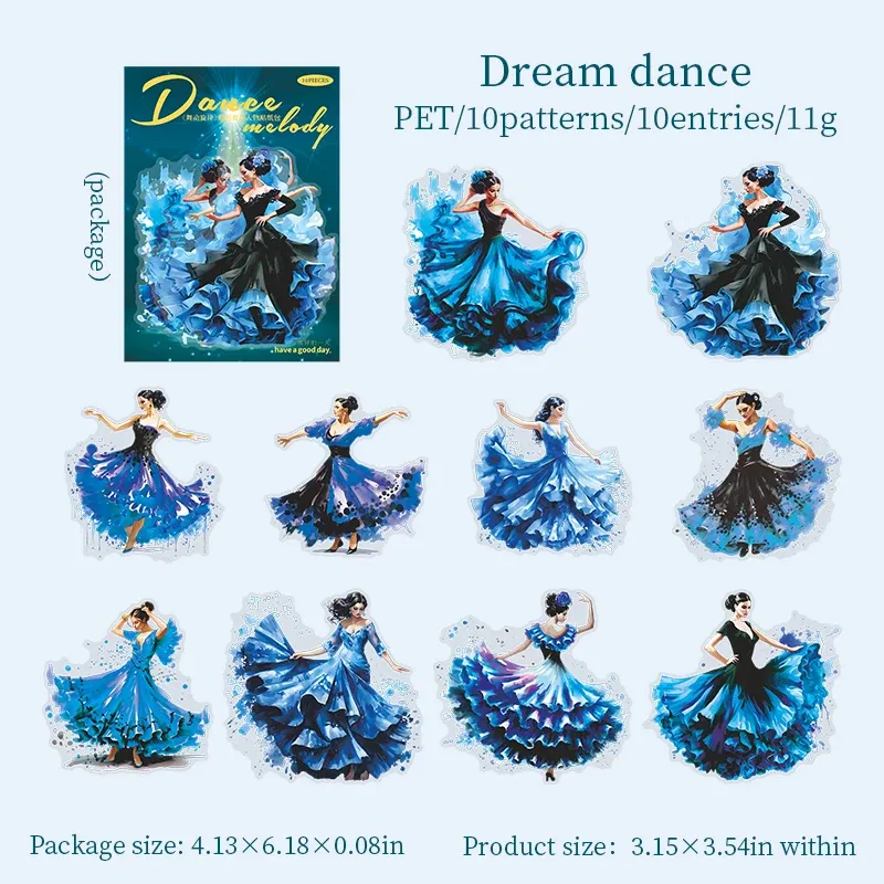 

Стикеры JIANWU Dance Melody Series для скрапбукинга