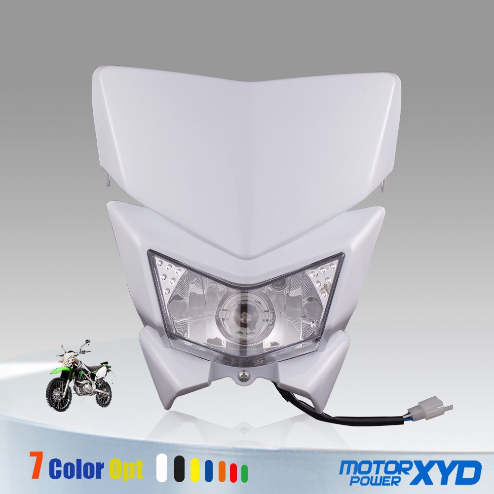 

Мотоциклетная фара 12 В H4 35 Вт для KAWASAKI KLX 110 125 150 230 250 300 450R CRF WRF Dirt Bike Мотоцикл
