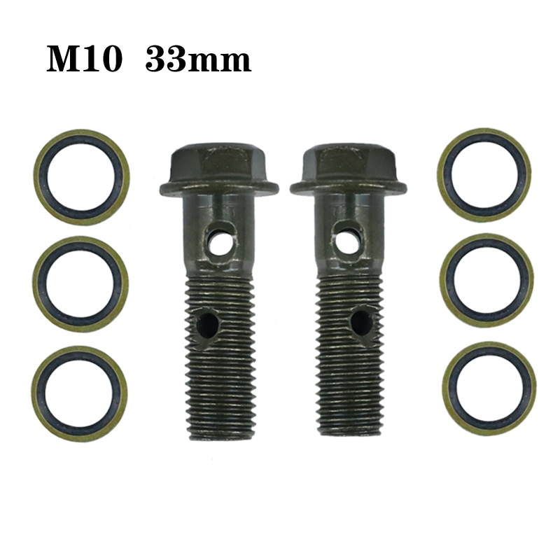 

Хром M10x1.25 двойной банджо болт мотоциклетный дренажный масляный винт длинный болт для тормозного суппорта Banjo болт или тормозной шланг суппорт Master