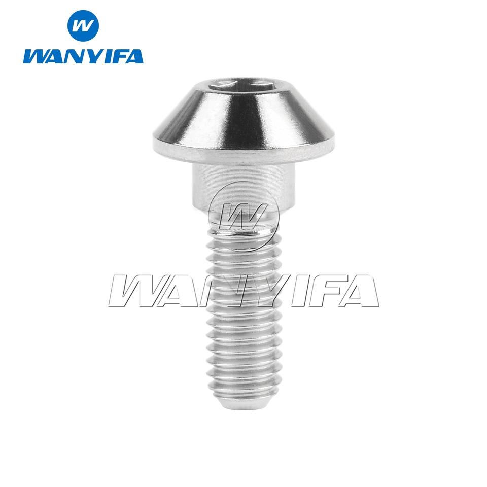 

Титановый болт Wanyifa M6x20/25 мм, титановые винты с шестигранной головкой для дисковых тормозных дисков мотоцикла Yamaha