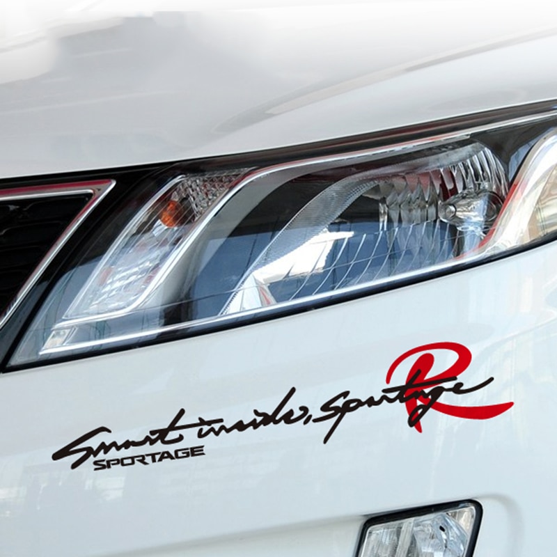 

Sportage R дизайн автомобильное крыло бампер наклейки и наклейки для KIA SPORTAGE, умные внутренние слова виниловая пленка аксессуары