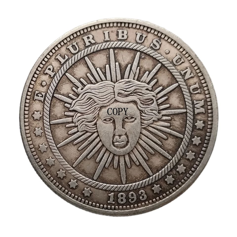 

Посеребренная копия монеты Morgan Dollar