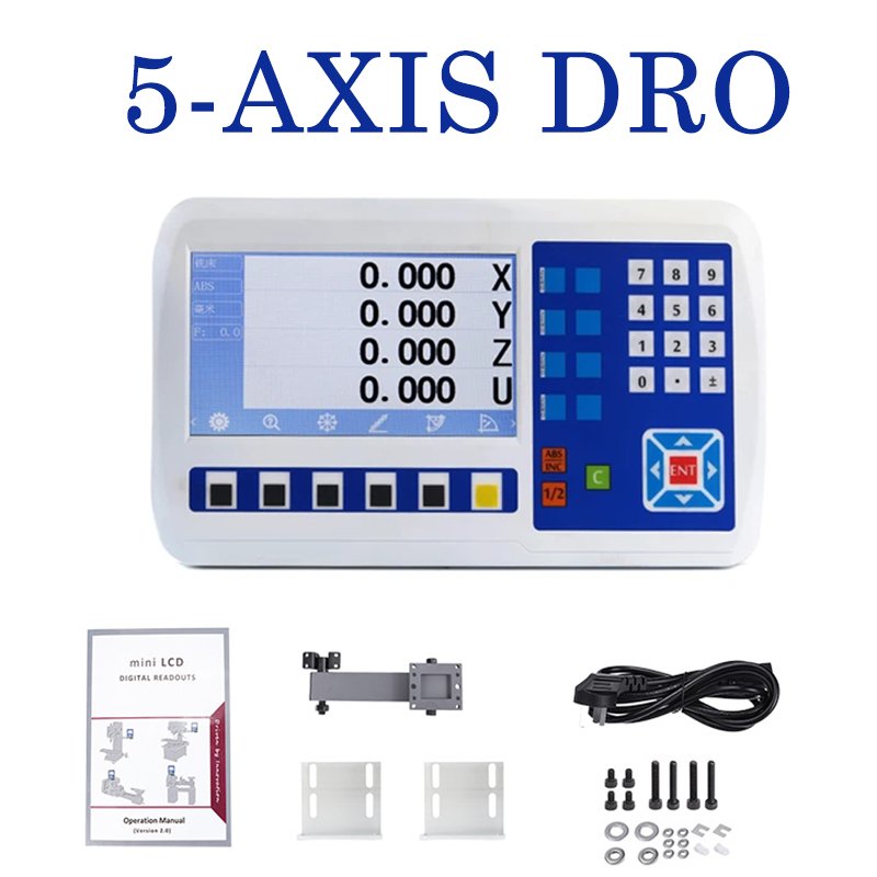 

2 3 4 5 ЖК-дисплей DRO Set YH800-2V 3V 4V 5V 11-язычный комплект цифрового считывания линейных весов 5U 5V TTL для токарных станков с ЧПУ