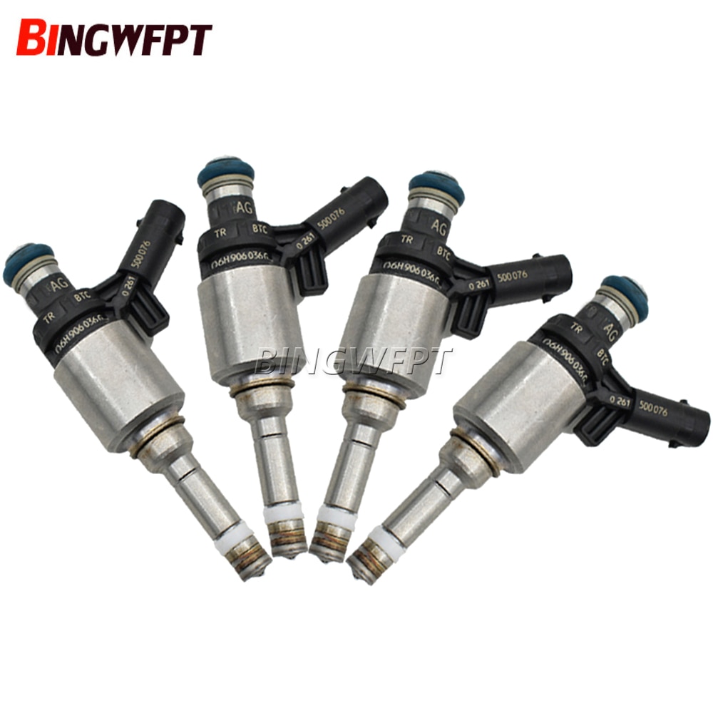 

4x топливные форсунки 06H906036G 06H906036E 06H906036P 0261500162 для Volkswagen BEETLE CC EOS PASSAT PASSAT CC TIGUAN JETTA2.0T L4