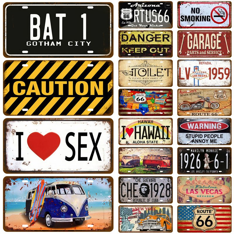 

Металлическая вывеска Route 66