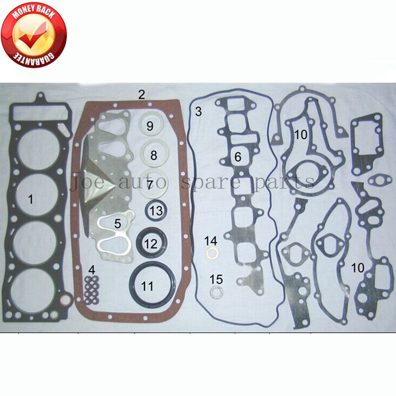 

22R 22RE 22REC полный комплект прокладок двигателя для Toyota Land cruiser/4runner/Celica/Hilux VW Taro 2.4L 84-05 50099300 04111-35070