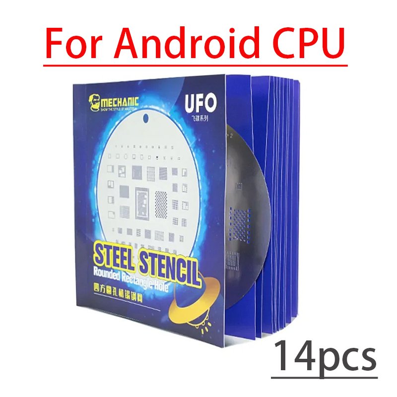 

Наборы трафаретов для реболлинга RELIFE Mechanic UFO BGA для iPhone 8-16 Pro Max