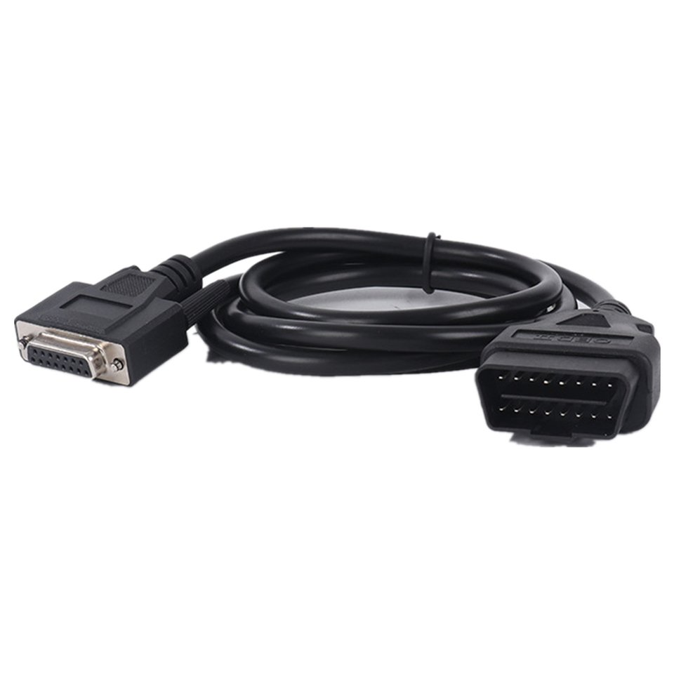 

Автомобильный Удлинительный кабель 1,5 м OBD 2 OBD2 штекер к DB15 штекер OBDII OBD II кабель