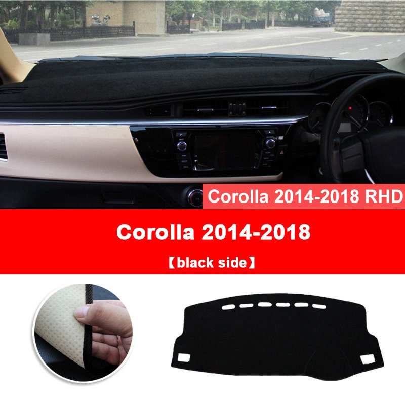 

Для Toyota Corolla E180 2014 2015 2016 2017 2018 крышка приборной панели автомобиля козырек от солнца коврик избегайте световых накладок нескользящие защитные ковры