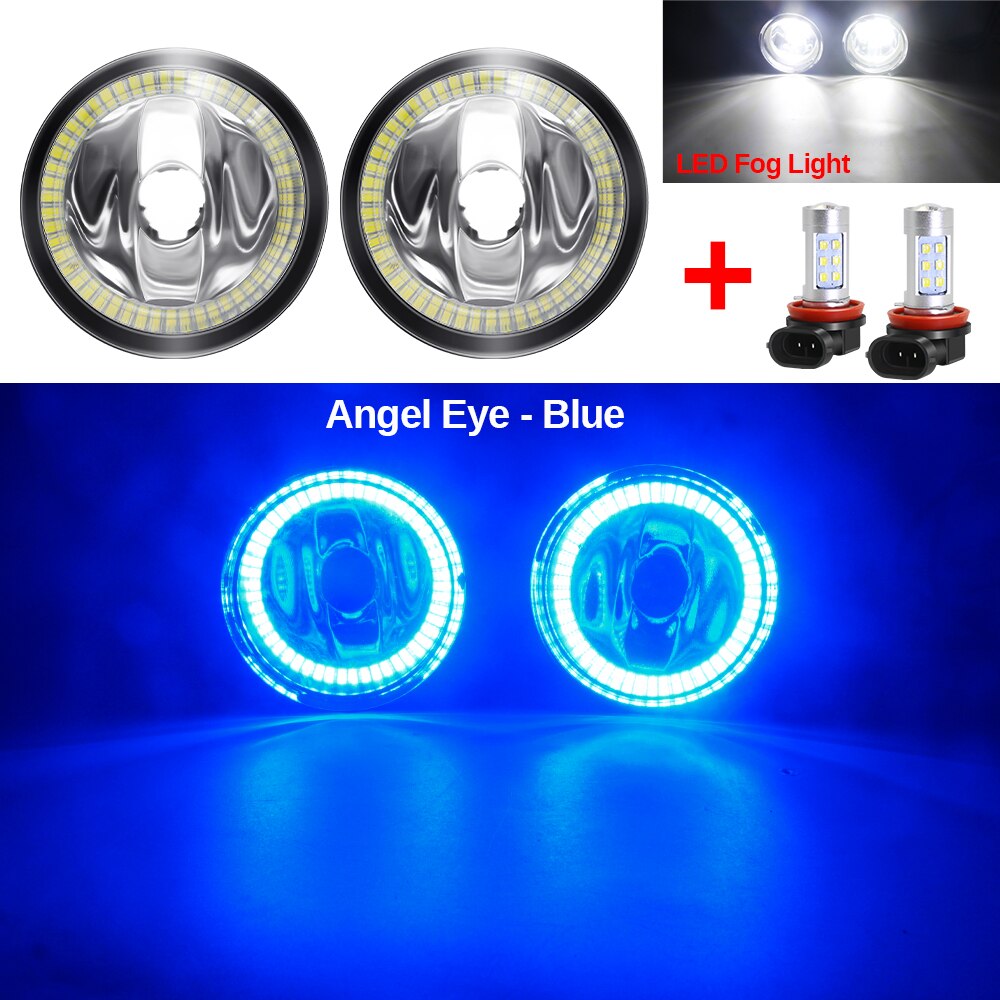 

Противотуманные фары Angel Eye в сборе для Nissan Juke F15 2010-2014, Автомобильные противотуманные фары 20 Вт, противотуманные фары в переднем бампере, кольцевые гало, дневные ходовые огни H11 12 В