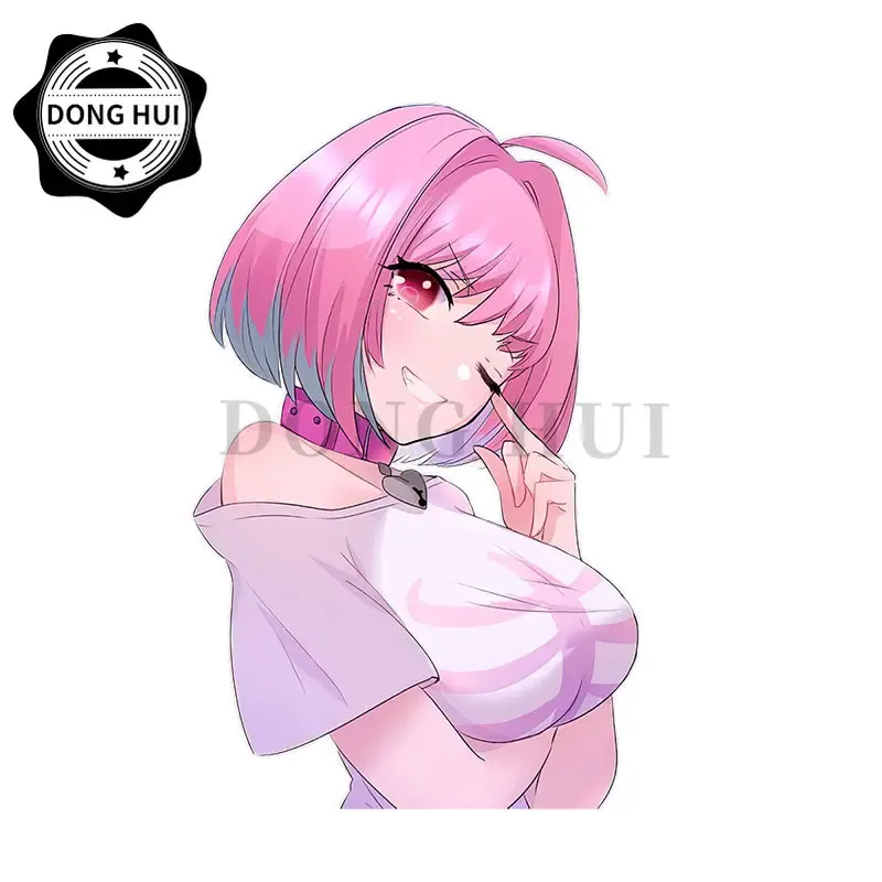 

Сексуальная аниме девушка Yumemi Riamu наклейка BANDAI NAMCO наклейка розовые волосы пухлая девушка ПВХ декоративная наклейка водостойкая