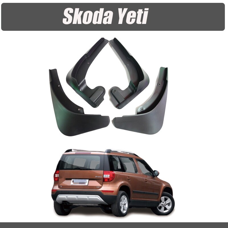 

Брызговики для SKODA Yeti 2013-2015, передние и задние щитки от грязи