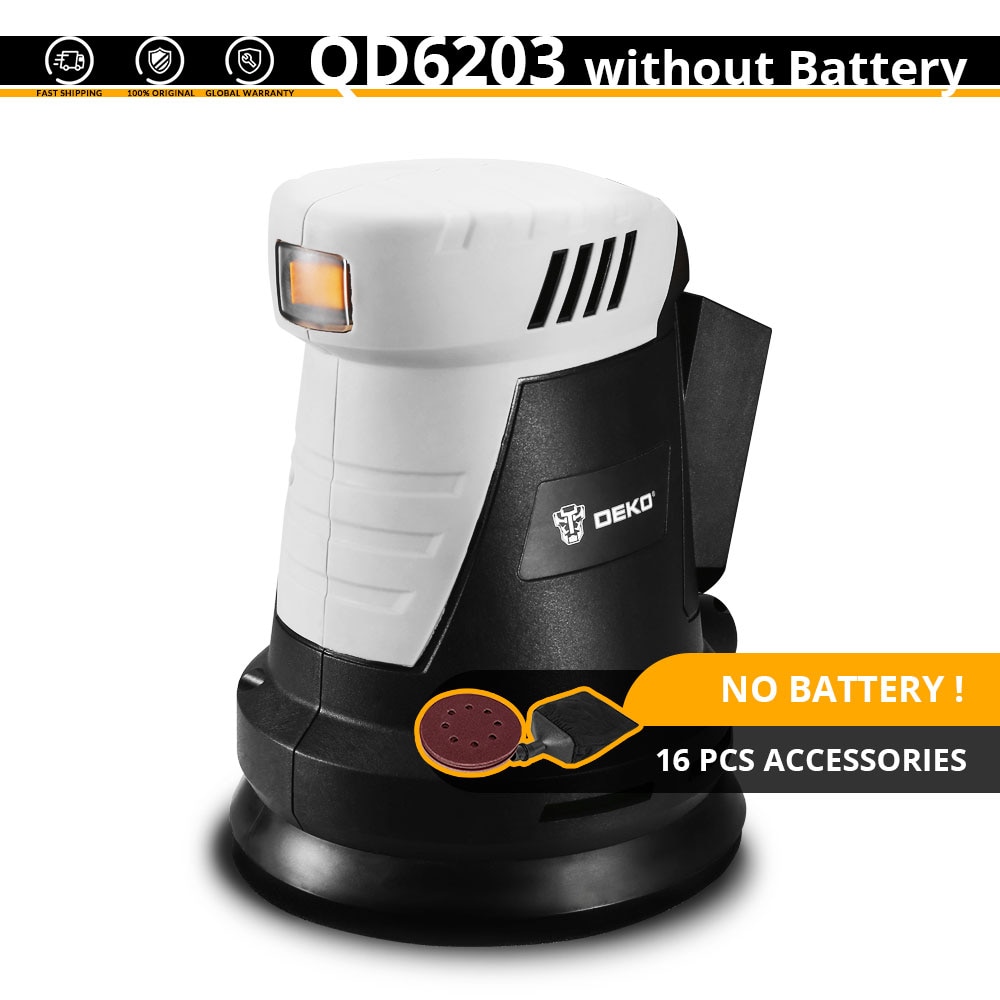 

DEKO QD6203 беспроводная орбитальная шлифовальная машина 20В