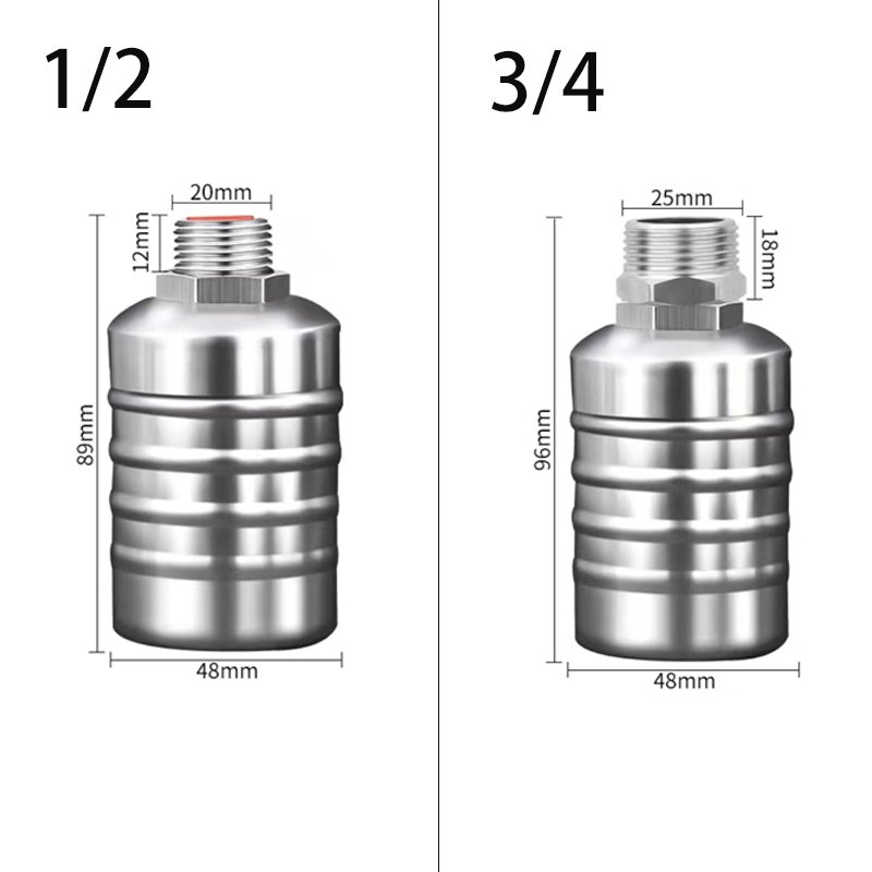 

Нержавеющая стальная подплясочная válвуля 1/2" 3/4" Автоматическая válвуля управления уровнем воды и отключения для воды резервуара/бака - Бalledный наполнитель резервуара