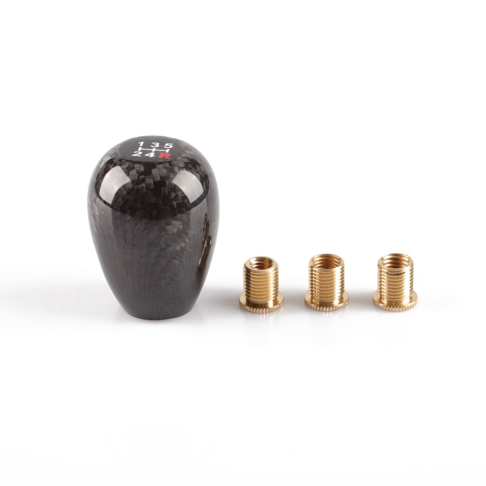 

Гоночная 5/6 скоростная ручка переключения передач, ручная ручка переключения передач из настоящего углеродного волокна, 57 мм, ручка рычага переключения передач, модификация инструментов, автомобильные аксессуары