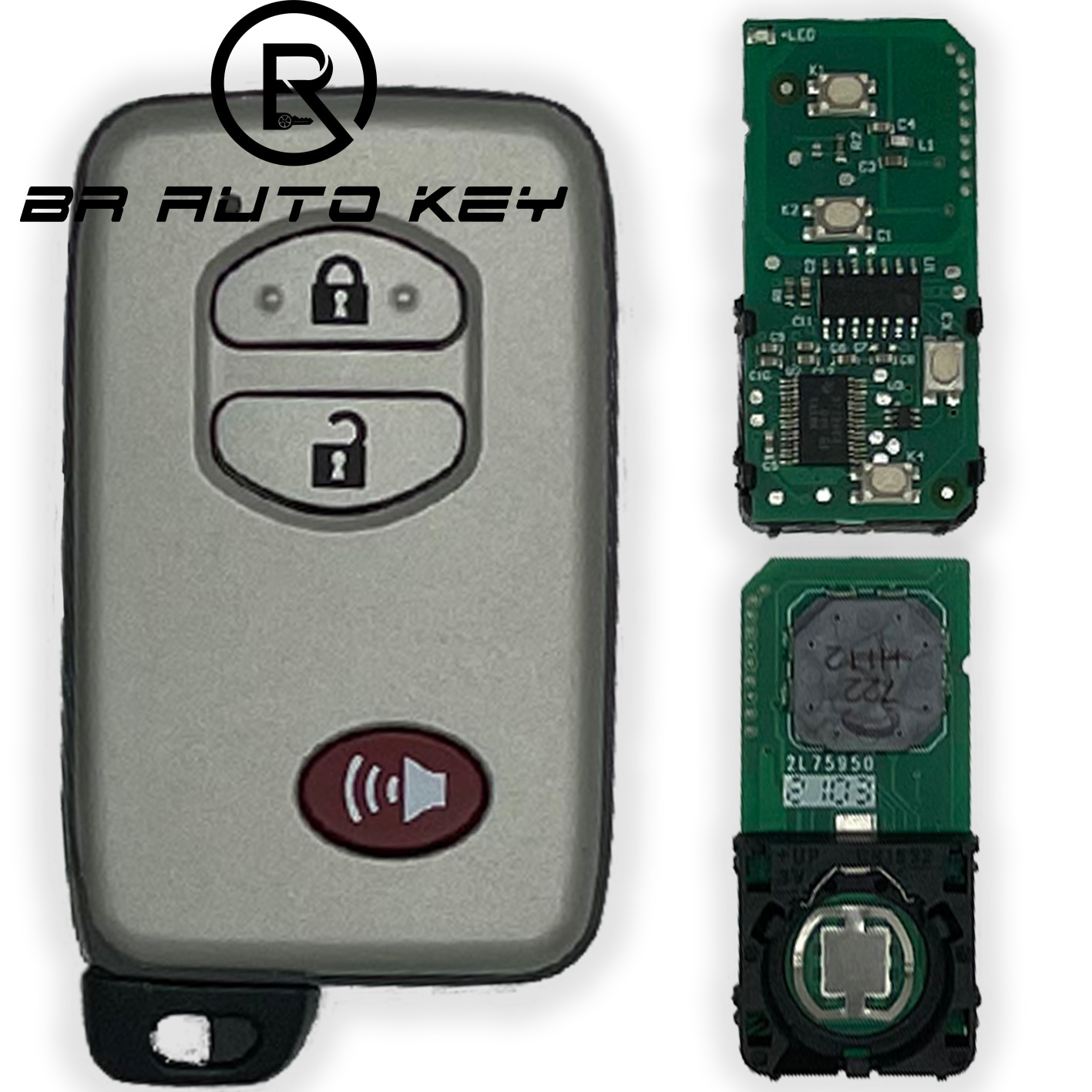 

89904-60A50 2/3 кнопочный умный дистанционный ключ для Toyota Land Cruiser Prado lc150 lc120 2010 + B74EA fsk433mhz 4DChip P1:98 F433