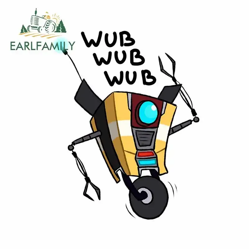 

EARLFAMILY 13 см x 9,8 см Wub наклейки на автомобиль-робот синий Монокуляр мультяшный модный Моноцикл переводная картинка персональная устойчивая к царапинам графика