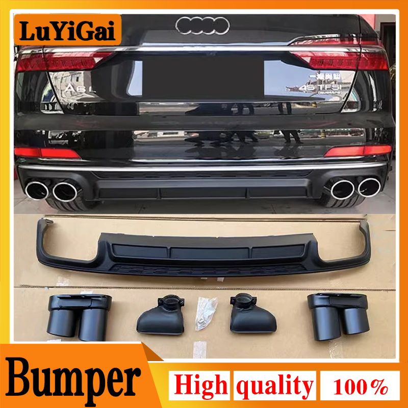 

Диффузор для заднего бампера Audi A6 S6 SLINE C8 2019 2020 2021