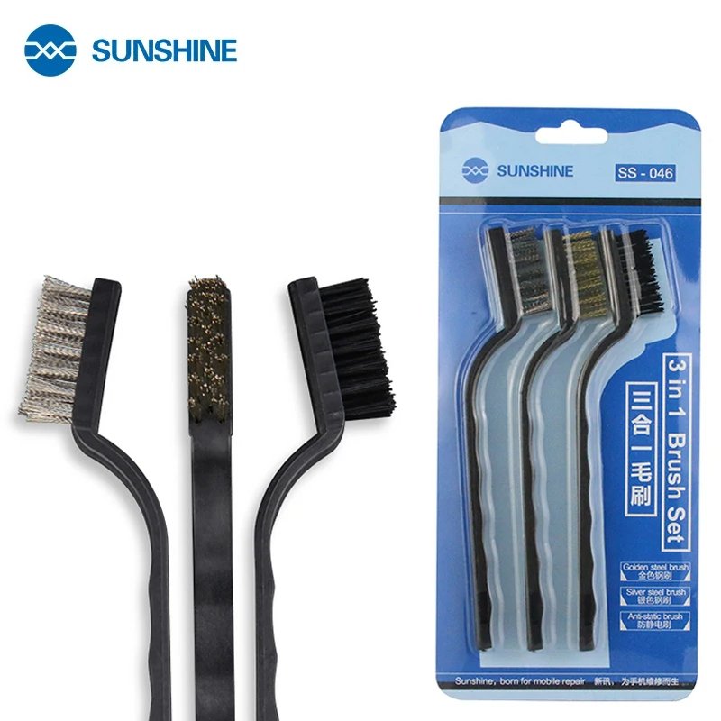 

Sunshine SS-046 Набор Кистей 3-в-1 Для Ремонта Фотографий Антистатическая Материнская Доска Интегральная Схема Для Очистки Пы...