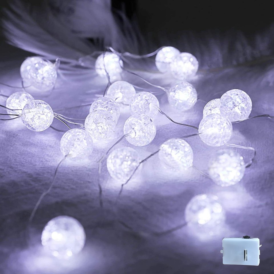 

Светодиодная гирлянда Feimefeiyou белый свет 10/20/30 LED