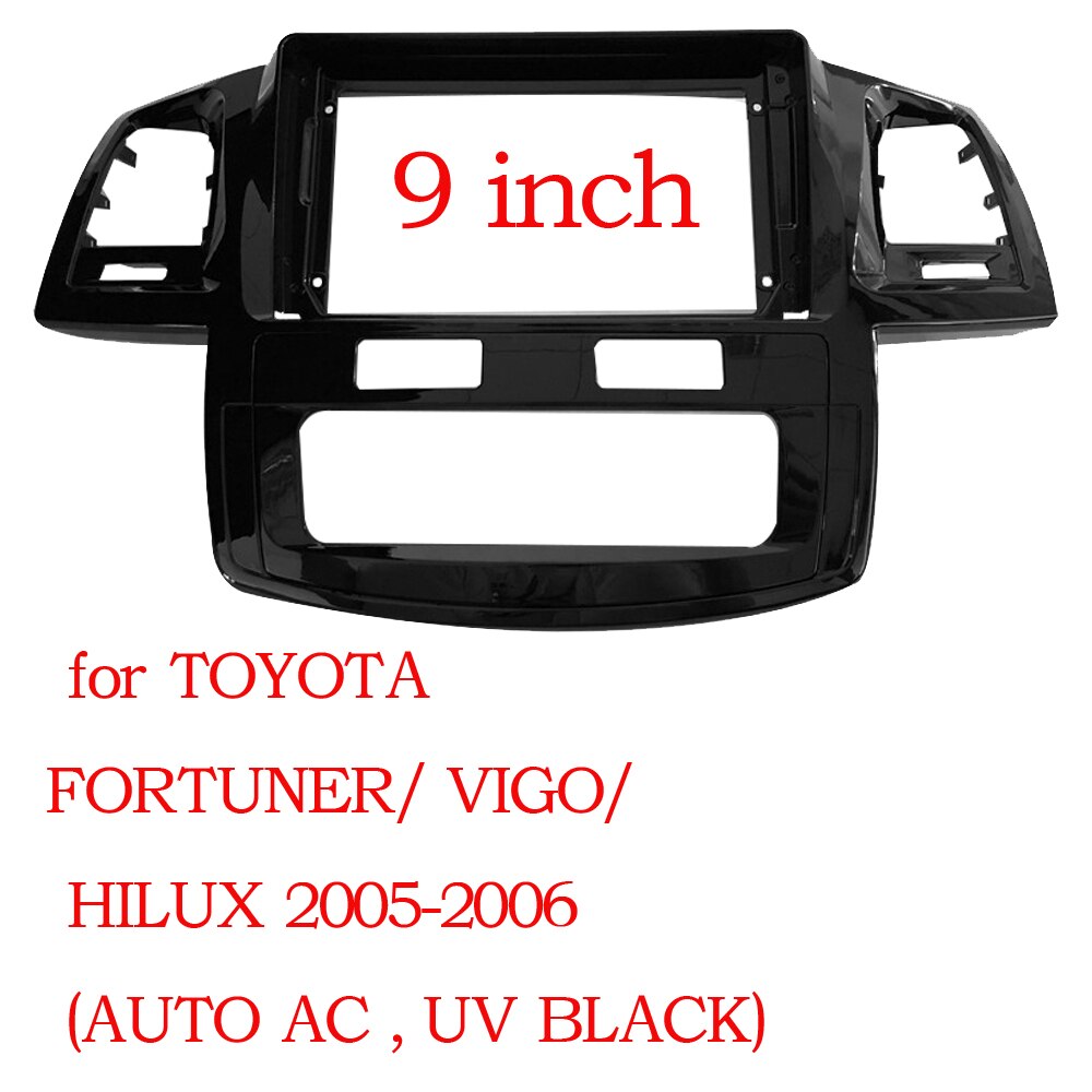 

9-дюймовая Автомобильная панель WQLSK для Toyota Fortuner Hilux 2005-2014, двойная Din, облицовочная панель, приборная панель, стереомагнитола, автомобильная рамка DVD
