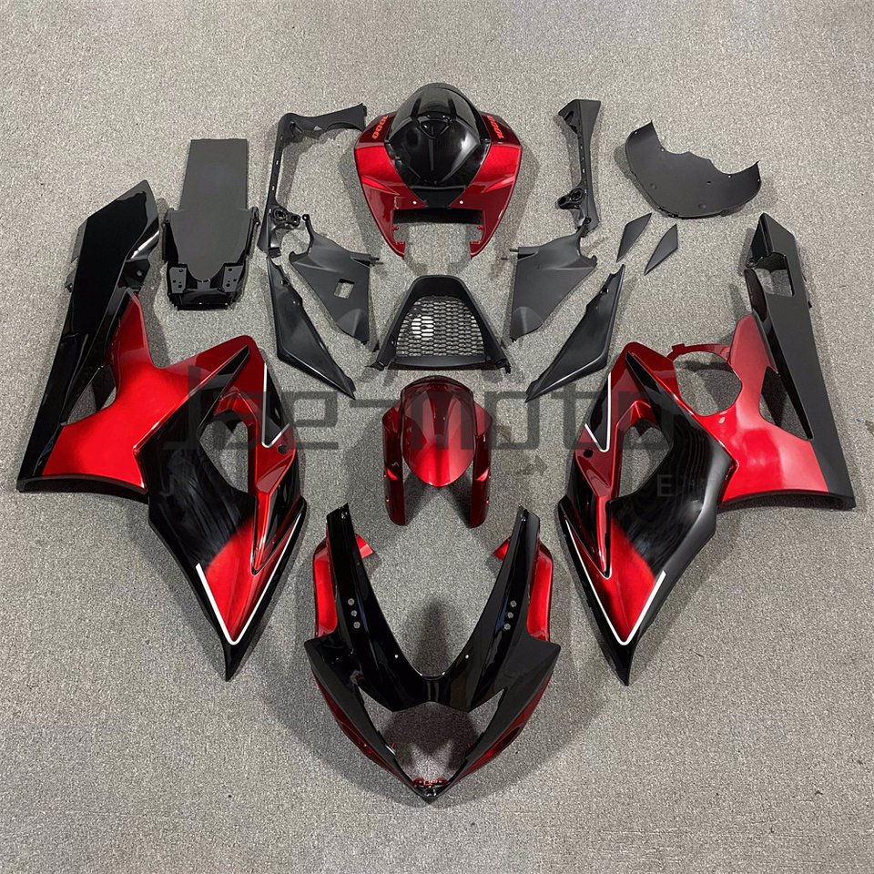 

Для GSXR1000 GSX-R1000 K5 K6 2005 2006, комплект кузова мотоцикла, инъекционный АБС-пластик, обтекатели, аксессуары, черный, красный B