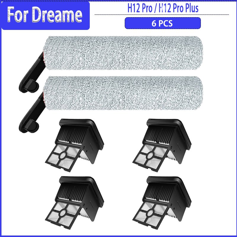 

HEPA-фильтры с роликовой щеткой для Dreame H12 Pro/H12 Pro Plus (5 шт.)