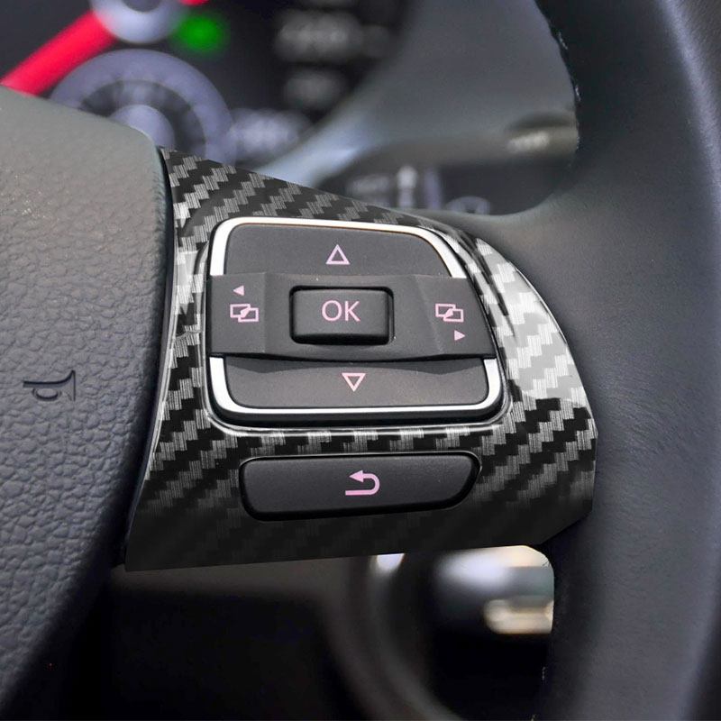 

Для VW Golf MK6 Passat B7 CC Eos Tiguan Jetta Touran Sharan Caddy Автомобильная внутренняя Кнопка рулевого колеса рамка отделка крышка аксессуары