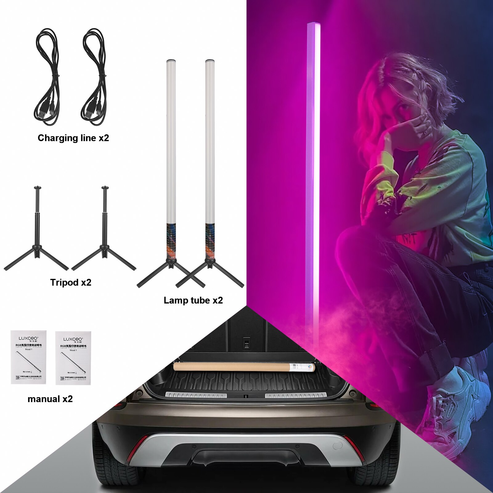 

LUXCEO RGB светодиодная лента 2 шт.