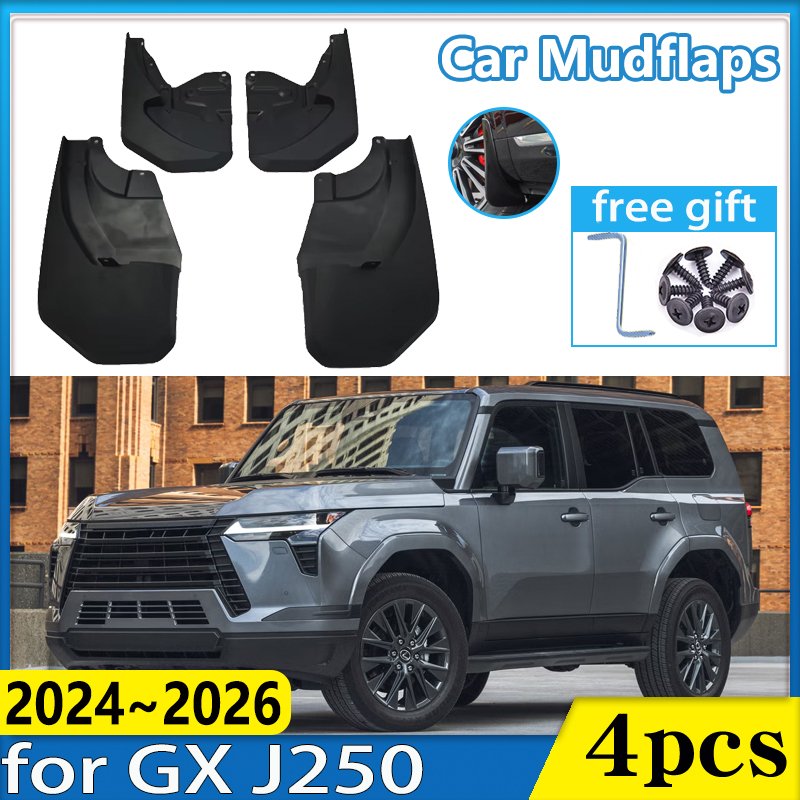 

Для Lexus GX550 GX 550 J250 2024 ~ 2026 автомобильный брызговик на переднее и заднее колесо, противообрастающий брызговик на крыло, брызговики, автоаксессуары