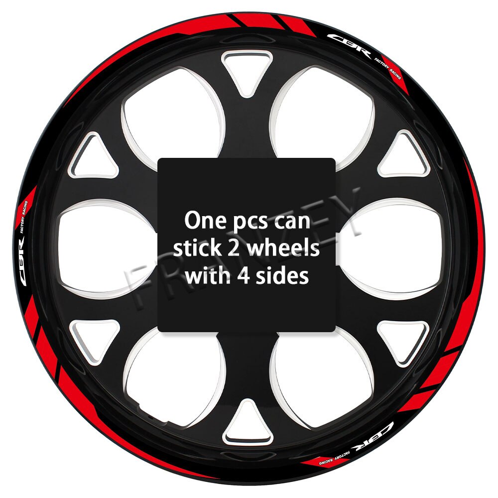 

Для HONDA cbr 650r CBR600 RR CBR 1000RR CBR 650F 500R Светоотражающая наклейка на колесо Ступица Наклейка на обод Лента Водонепроницаемые аксессуары