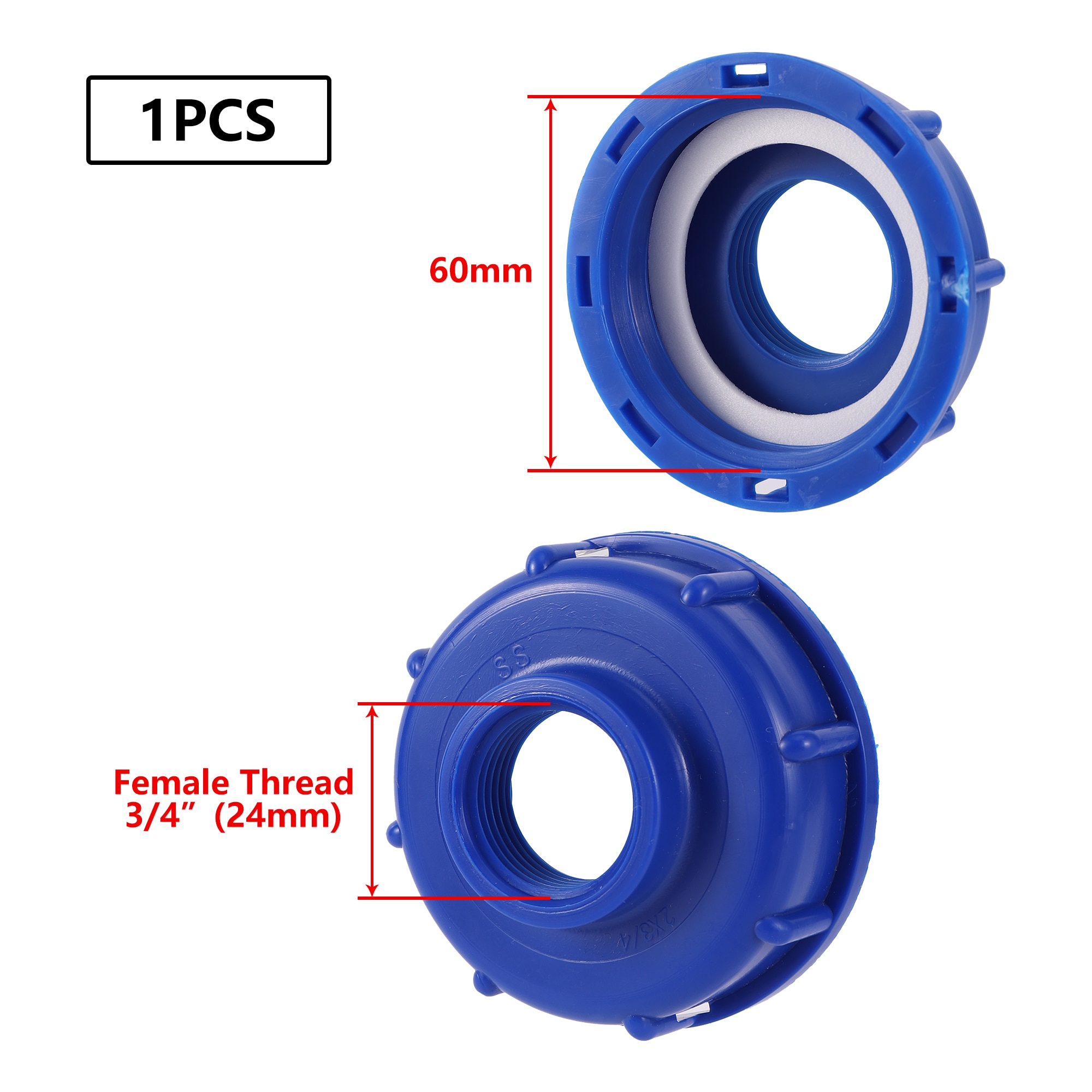 

Пластиковый соединитель для бака IBC S60 черный