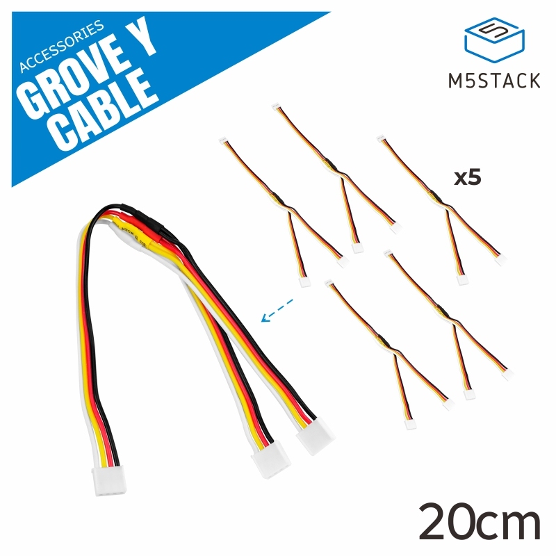 

Официальный кабель Grove Y M5Stack 20 см (5 шт.)