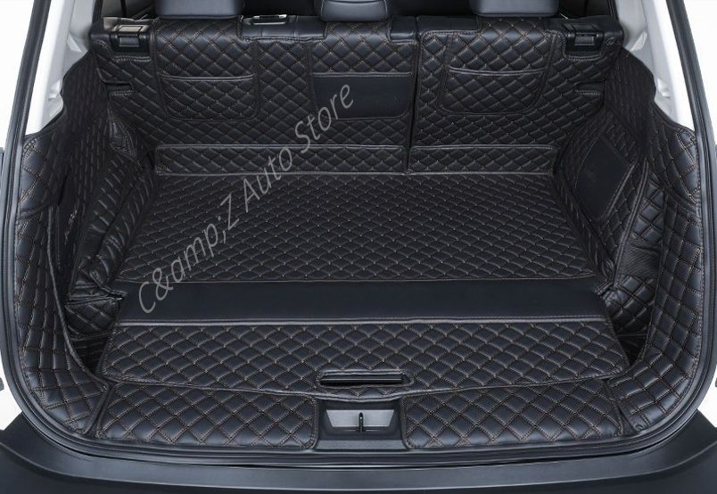 

Коврик в багажник автомобиля для Nissan X-Trail e-Power Rogue T33 2022 2023 2024 2025 2026 5 мест, 7 мест, кожаный коврик, чехол для багажника, автоаксессуары