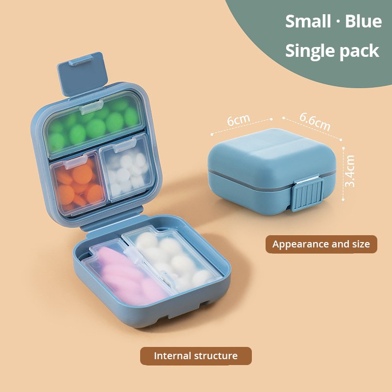 

Портативная pill box голубая