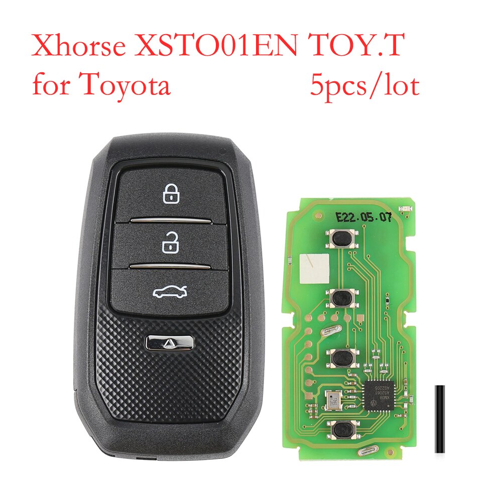 

1-5 шт./лот Xhorse XSTO01EN TO Y.T для Toyota XM38 смарт-ключ с корпусом для ключей 4D 8A 4A для глобальной версии