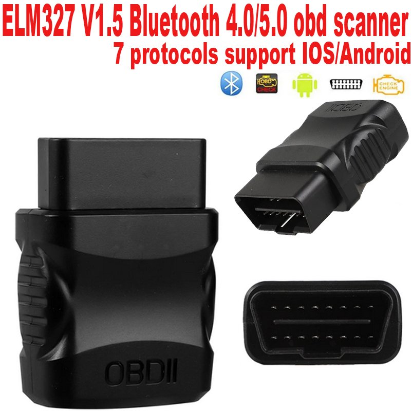 

Мини-сканер ELM327 V1.5 OBD2 Bluetooth 4.0/5.0 Для iOS/Android/ПК, Автомобильный Диагностический Инструмент