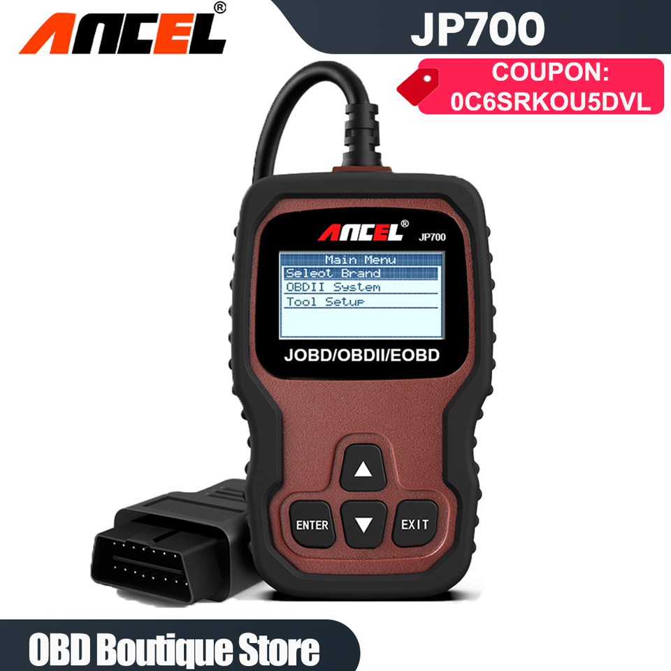 

Ancel JP700 JOBD OBD2 сканер для японских автомобилей Автомобильные диагностические инструменты для Toyota Nissan Honda Mazda Mitsubishi автоматический сканер