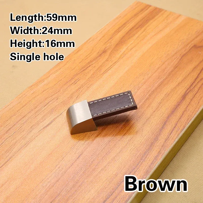 

Ручки для шкафов кожаные черные цинковый сплав