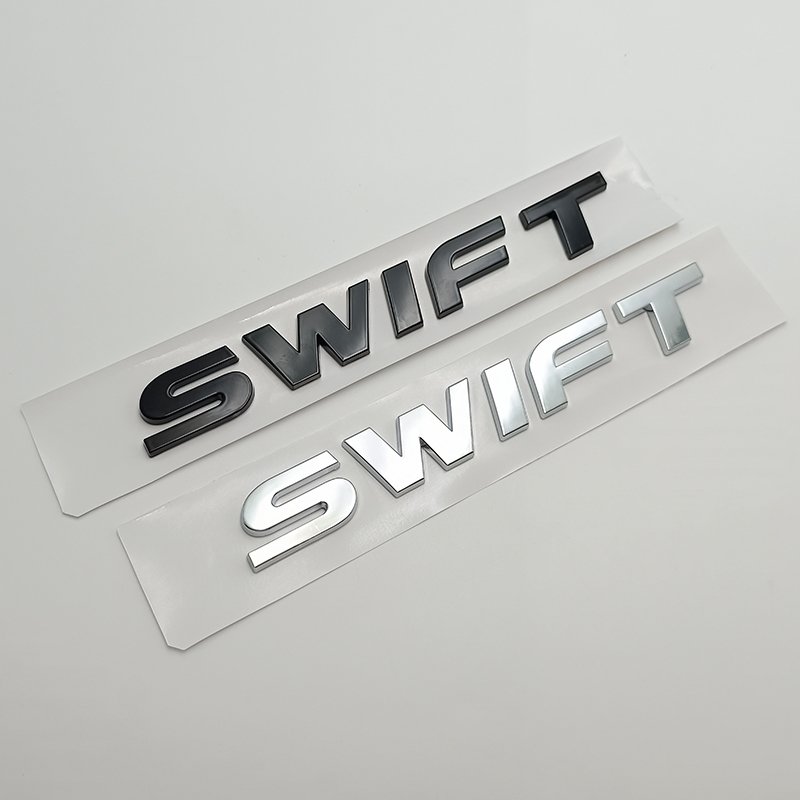 

3D ABS Хромированный Черный Логотип Swift, Эмблема, Самоклеящаяся Наклейка, Значок Багажника